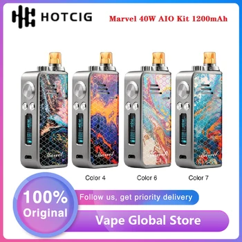 Hot Sale NEW Hotcig Marvel 40W AIO Vape Kit with 1200mAh Built-in Battery 2ml Capacity E-cigarette Kit Vs Drag 2 / GEN Nano Kit
Hot Sale NEW Hotcig Marvel 40W AIO Vape Kit with 1200mAh Built-in Battery 2ml Capacity E-cigarette Kit Vs Drag 2 / GEN Nano Kit