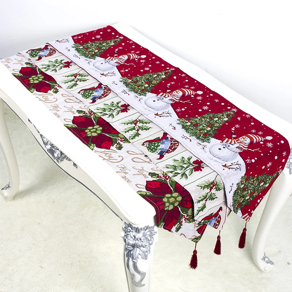 Christmas Tablecloths Flags Xmas Dining Tables Tapestry Cover Table Runner Home Party Decors Christmas party Wedding decor
Christmas Tablecloths Flags Xmas Dining Tables Tapestry Cover Table Runner Home Party Decors Christmas party Wedding decor