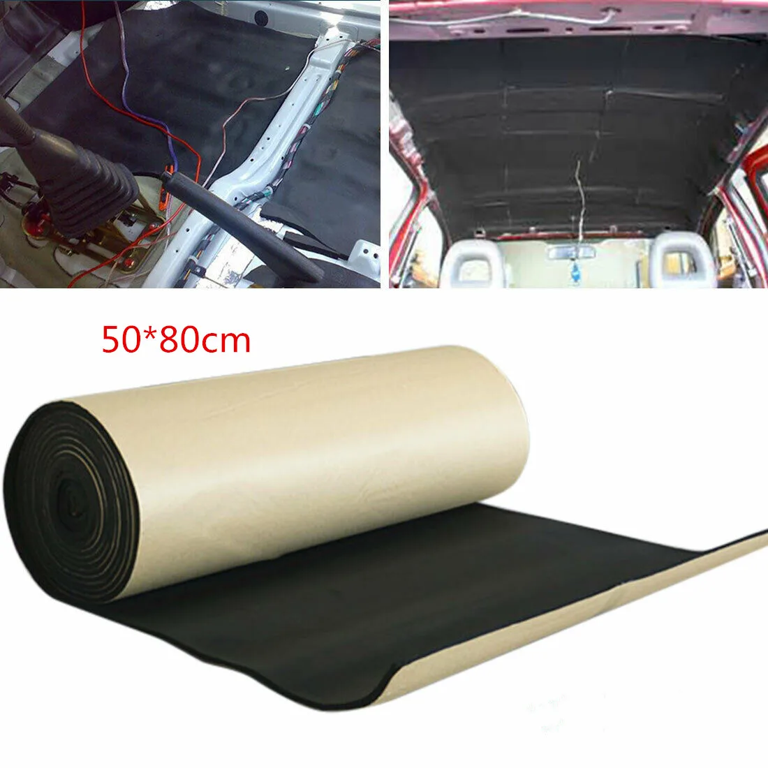 50*80cm 5mm Car Stereo Noise Heat Insulation Sound-proof Dampening Pad Mat For Roof Door Wheel Arch Boot Wrapping Frame
50*80cm 5mm Car Stereo Noise Heat Insulation Sound-proof Dampening Pad Mat For Roof Door Wheel Arch Boot Wrapping Frame