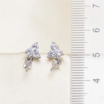Trendy Pearl Earrings Accessories 925 Silver Plating Earrings Findings Dangle Earring Jewelry Parts Fittings Mountings DIY Gift 
Trendy Pearl Earrings Accessories 925 Silver Plating Earrings Findings Dangle Earring Jewelry Parts Fittings Mountings DIY Gift