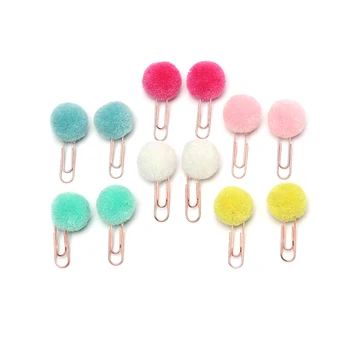 5Pcs Color Random DIY Modelling Plush Ball Paper Clip Cute Hairball Rose Gold Paper Clip Bookmark Stationery School Supplies
5Pcs Color Random DIY Modelling Plush Ball Paper Clip Cute Hairball Rose Gold Paper Clip Bookmark Stationery School Supplies