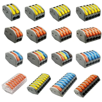 Electrical connectors wire connector 30/50/100 pieces mini quick cable terminal universal compact terminal block plug-in
Electrical connectors wire connector 30/50/100 pieces mini quick cable terminal universal compact terminal block plug-in