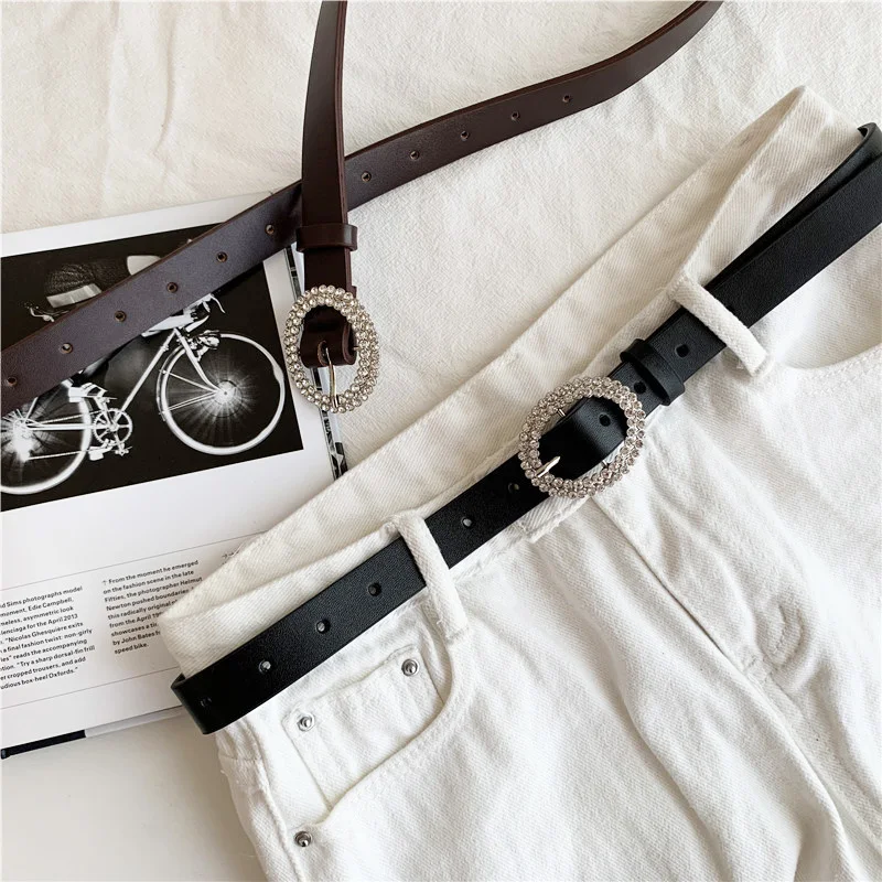 New Women Belt Fashion Waist Belt PU Leather Metal Rhinestone Buckle Belts For Ladies Leisure Dress Jeans Wild Waistband
New Women Belt Fashion Waist Belt PU Leather Metal Rhinestone Buckle Belts For Ladies Leisure Dress Jeans Wild Waistband