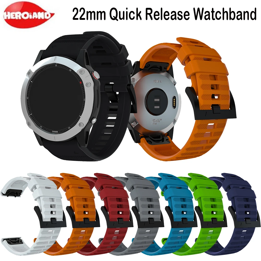 22MM Watchband Strap for Garmin Fenix 5/5 Plus 6/6 Pro Smart Watch Quick Release Easyfit Wrist For Garmin Forerunner 935 945
22MM Watchband Strap for Garmin Fenix 5/5 Plus 6/6 Pro Smart Watch Quick Release Easyfit Wrist For Garmin Forerunner 935 945