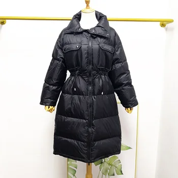 New 2020 Winter Women 90% White Duck Down Jacket Double Collar Thick Warm Long Down Parka Female Loose Coat Windproof Outwear
New 2020 Winter Women 90% White Duck Down Jacket Double Collar Thick Warm Long Down Parka Female Loose Coat Windproof Outwear