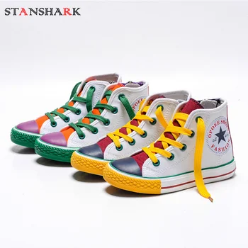 2020 Spring Kids Boys Girls Canvas Shoes High Top Canvas Student Shoes Children Candy Color Matching Footwear Laces UP Sneakers
2020 Spring Kids Boys Girls Canvas Shoes High Top Canvas Student Shoes Children Candy Color Matching Footwear Laces UP Sneakers
