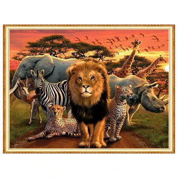 MEIAN Diamond Painting Embroidery Cross-Stitch Animal Lion Leopard Elephant Full Round/Square Drill Rhinestones Home Decor
MEIAN Diamond Painting Embroidery Cross-Stitch Animal Lion Leopard Elephant Full Round/Square Drill Rhinestones Home Decor