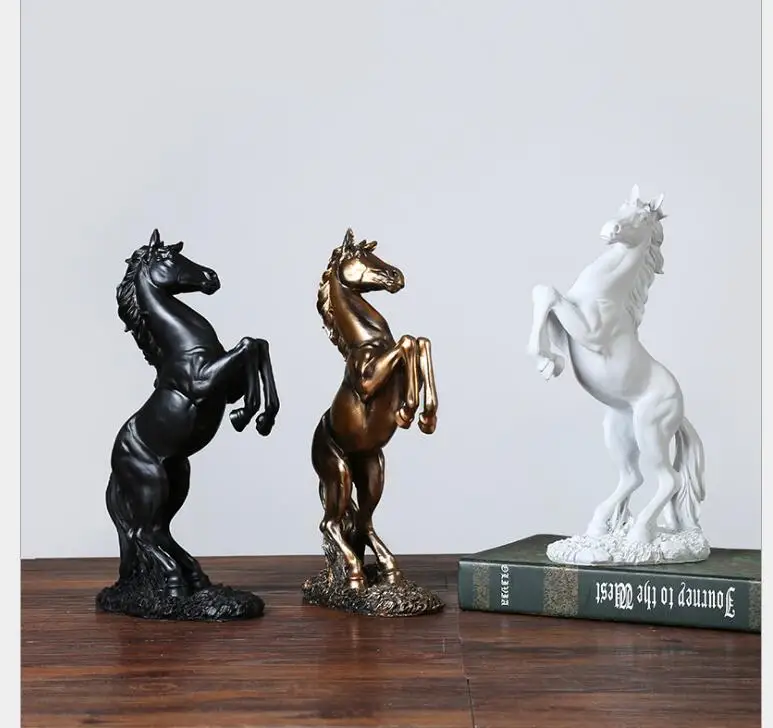 

European Resin Horse Decoration Crafts Livingroom Home Horse To Successful Ornaments Office Furnishing Decor Opening Lucky Gifts