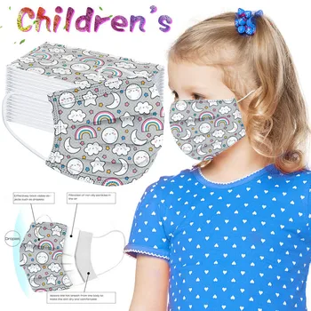 Silver gray rainbow Masks Three-layer Protective mask for face mouth Children's Disposable FaceMask Ear Loop Mascarillas
Silver gray rainbow Masks Three-layer Protective mask for face mouth Children's Disposable FaceMask Ear Loop Mascarillas