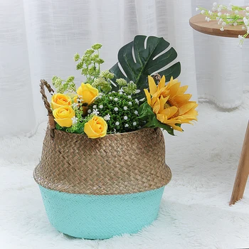 Handmade Bamboo Storage Baskets Foldable Laundry Straw Patchwork Wicker Rattan Seagrass Belly Garden Flower Pot Planter Basket
Handmade Bamboo Storage Baskets Foldable Laundry Straw Patchwork Wicker Rattan Seagrass Belly Garden Flower Pot Planter Basket