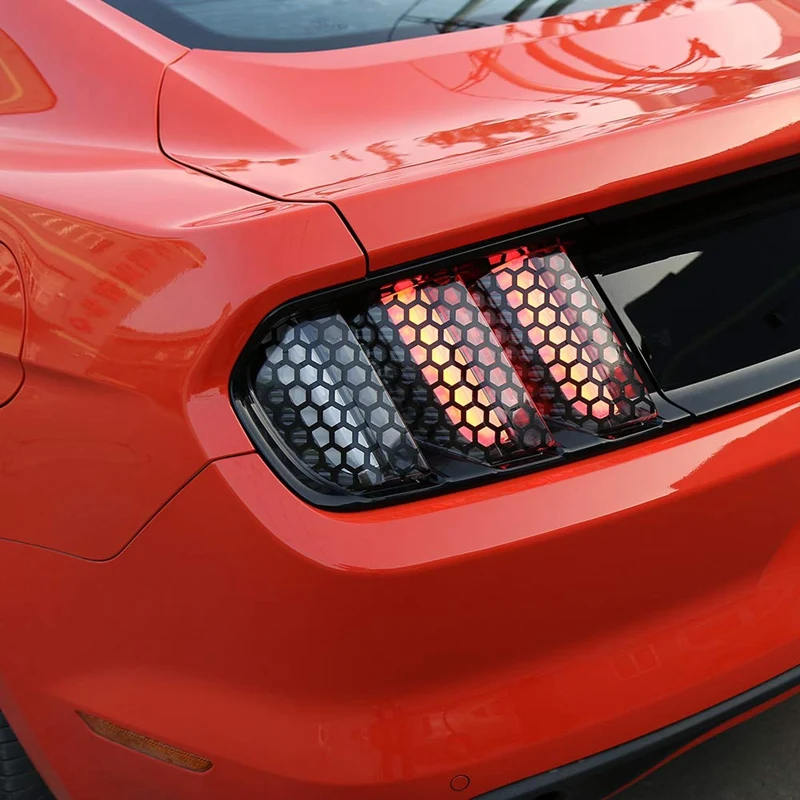 Rear Tail Light Sticker Lamp Honeycomb Stickers Precut Vinyl Tint Cover for 2015-2017 Ford Mustang Tail Lights
Rear Tail Light Sticker Lamp Honeycomb Stickers Precut Vinyl Tint Cover for 2015-2017 Ford Mustang Tail Lights