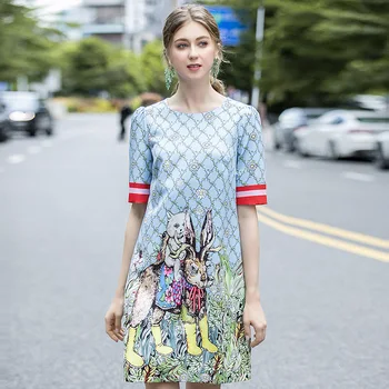 NAQiT 2020 Fashion Summer Dress Temperament New Lady Round Neck Short Sleeve Personalized Print Short A-line Dress 
NAQiT 2020 Fashion Summer Dress Temperament New Lady Round Neck Short Sleeve Personalized Print Short A-line Dress