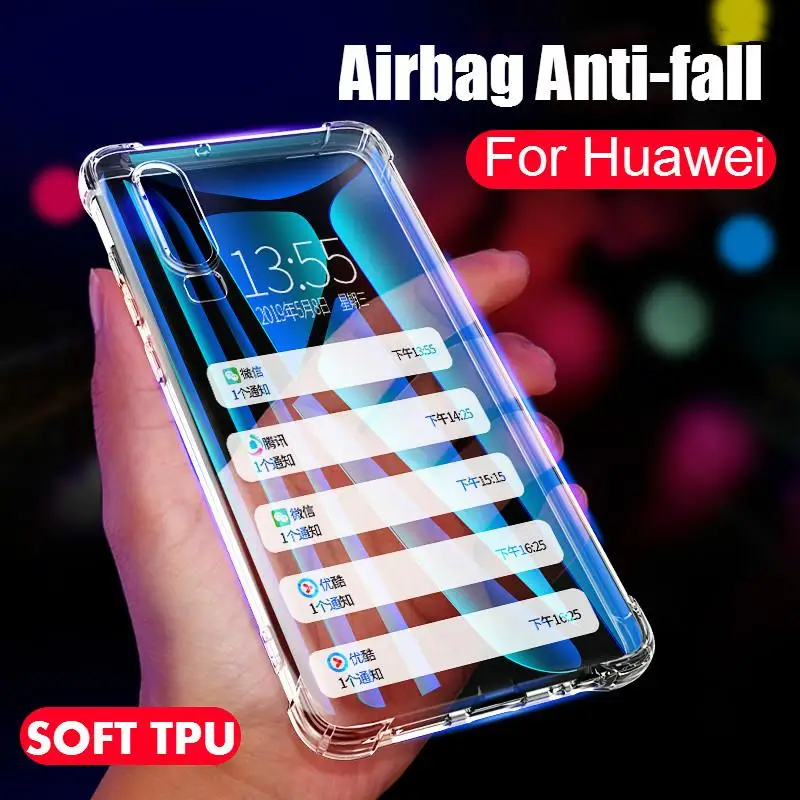 Transparent TPU Case For Huawei Honor 20 Pro 9X 8X 10i 20i Mate 30 P30 P20 Lite Nova 5 5i Pro P smart Y9 Prime 2019 Airbag Cover
Transparent TPU Case For Huawei Honor 20 Pro 9X 8X 10i 20i Mate 30 P30 P20 Lite Nova 5 5i Pro P smart Y9 Prime 2019 Airbag Cover