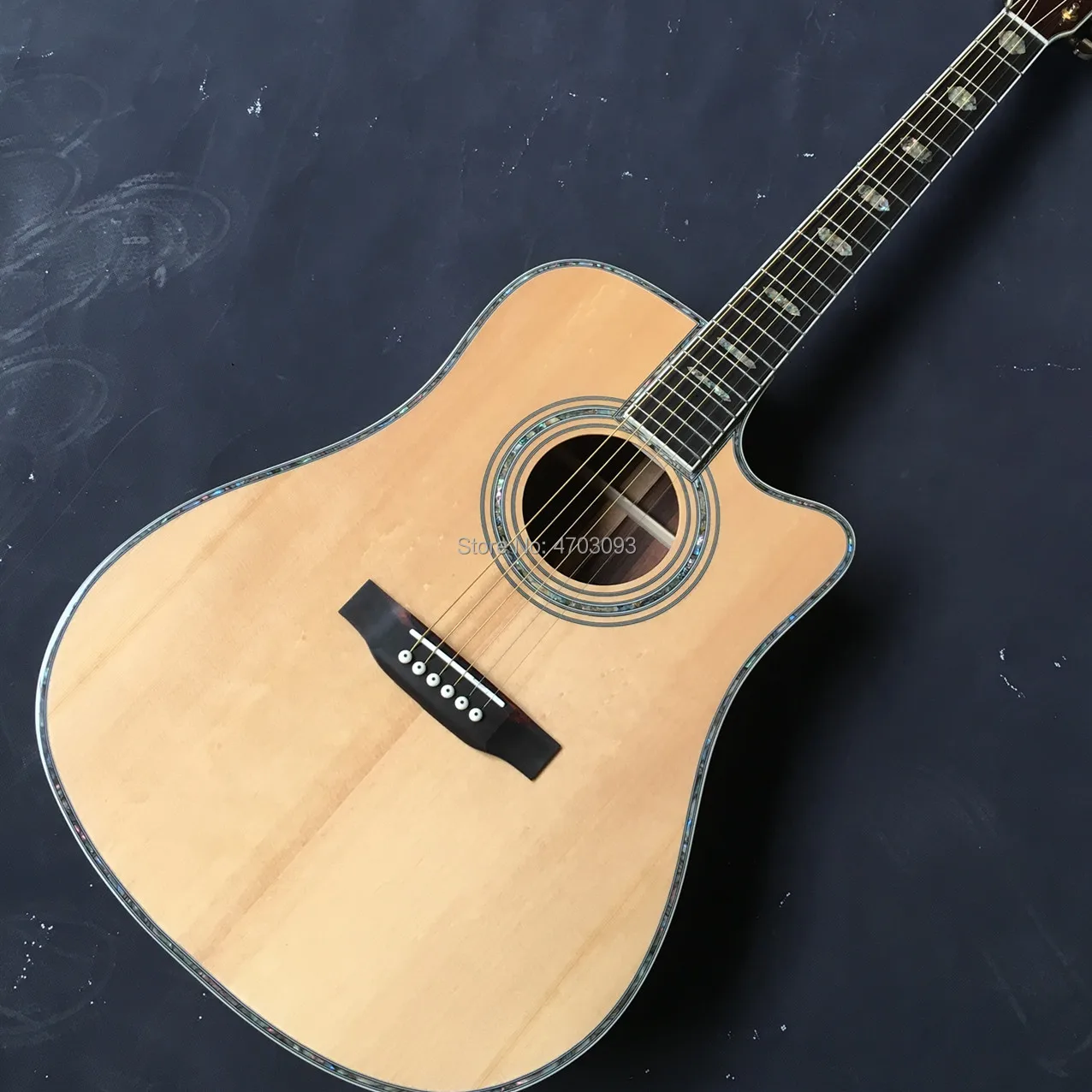 IN STOCK, AAA Solid Spruce top Cutaway D style Acousitc Guitar,Ebony Fretboard with inlay Electric Acousitc Guitar,Free shipping
IN STOCK, AAA Solid Spruce top Cutaway D style Acousitc Guitar,Ebony Fretboard with inlay Electric Acousitc Guitar,Free shipping
