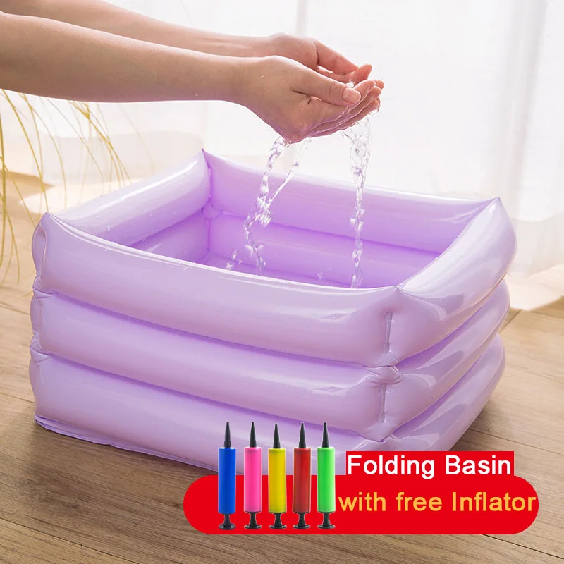 Folding Inflatable Basin Travel Portable Foot Washing Bucket Washtub Washing Basin With Free Inflator Space Save
Folding Inflatable Basin Travel Portable Foot Washing Bucket Washtub Washing Basin With Free Inflator Space Save