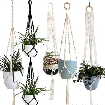 Handmade macrame plant hanger flower /pot hanger pot tray for wall decoration countyard /garden pot tray for plant
Handmade macrame plant hanger flower /pot hanger pot tray for wall decoration countyard /garden pot tray for plant