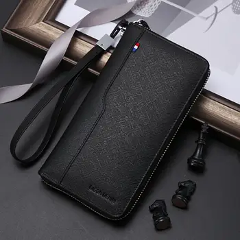 Bison Denim Large Capacity RFID Blocking Wallet Zipper Coin Pocket Long Purse Multiple Card Holder Purse Long Passport Cover Bag 
Bison Denim Large Capacity RFID Blocking Wallet Zipper Coin Pocket Long Purse Multiple Card Holder Purse Long Passport Cover Bag