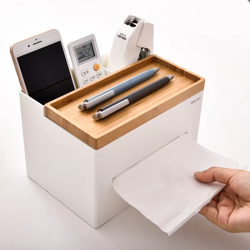 Desktop Storage box Tissue Box Creative Simple Cute Living Room Coffee Table Remote Control Storage Home And Office Deli 8916
Desktop Storage box Tissue Box Creative Simple Cute Living Room Coffee Table Remote Control Storage Home And Office Deli 8916