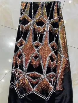 French lace fabric 5yds/pce dhl velvet gold thread stones net fabrics women gorgeous luxury lagos party event asoebi dress 2020 
French lace fabric 5yds/pce dhl velvet gold thread stones net fabrics women gorgeous luxury lagos party event asoebi dress 2020