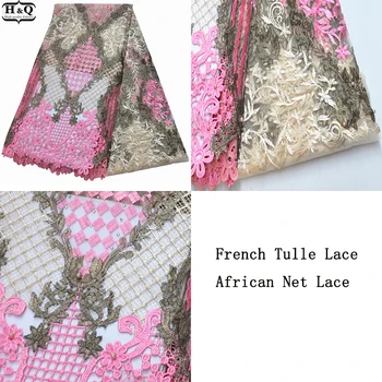 Newest African Net Lace Fabric With High Quality 2020 Embroidered Lace 5 Yards/Pieces French Tulle Lace With Stones Beaded Lace
Newest African Net Lace Fabric With High Quality 2020 Embroidered Lace 5 Yards/Pieces French Tulle Lace With Stones Beaded Lace