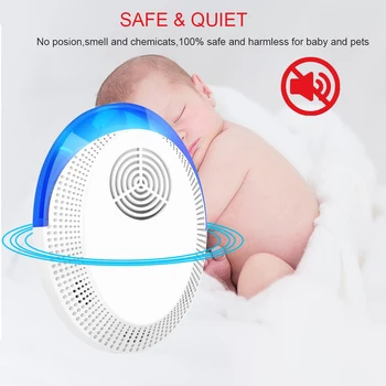 Electronic Mosquito Killer Ultrasonic Cockroach Mouse Pest Repeller Device Insect Mice Spiders Anti Mosquito Control Pest Killer
Electronic Mosquito Killer Ultrasonic Cockroach Mouse Pest Repeller Device Insect Mice Spiders Anti Mosquito Control Pest Killer
