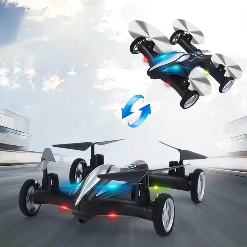 Children Toy Land and Air Dual Mode Durable Intelligent Remote Control Four-axis Aircraft Drone One-button Return RC Helicopter
Children Toy Land and Air Dual Mode Durable Intelligent Remote Control Four-axis Aircraft Drone One-button Return RC Helicopter