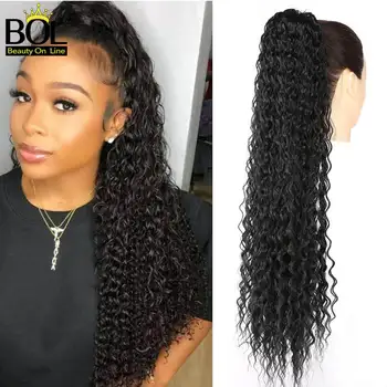 Beauty On Line 80cm Long Water Wave Clip in Ponytail Drawstring with Two Clips for Women Synthetic Hair Extension Natural Black
Beauty On Line 80cm Long Water Wave Clip in Ponytail Drawstring with Two Clips for Women Synthetic Hair Extension Natural Black
