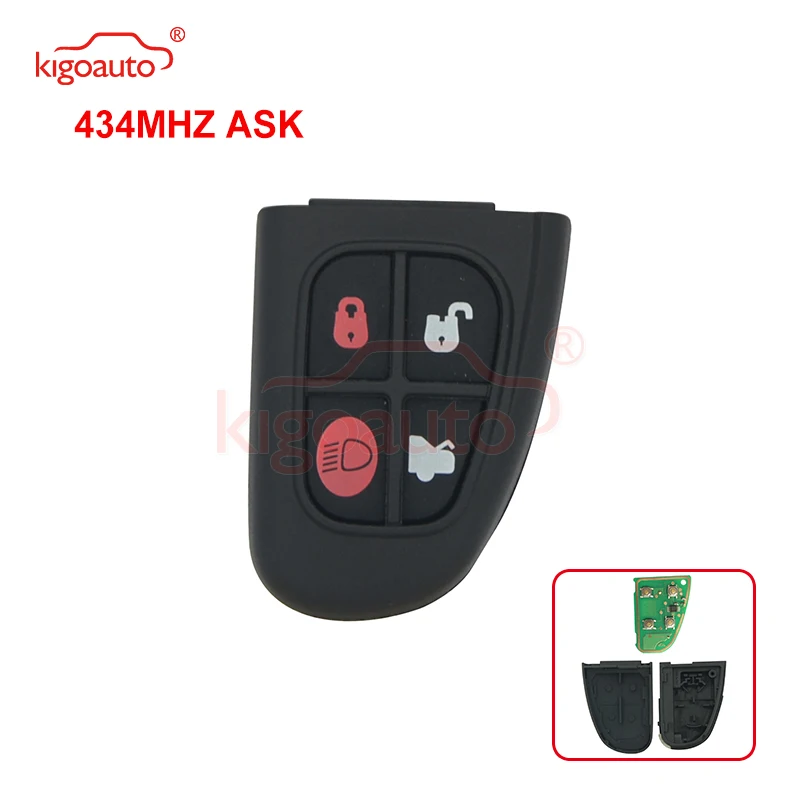 Kigoauto Remote Control Car Key Fob Remote key fob 4 button 434Mhz for Jaguar X S XJ XK NHVWB1U241
Kigoauto Remote Control Car Key Fob Remote key fob 4 button 434Mhz for Jaguar X S XJ XK NHVWB1U241
