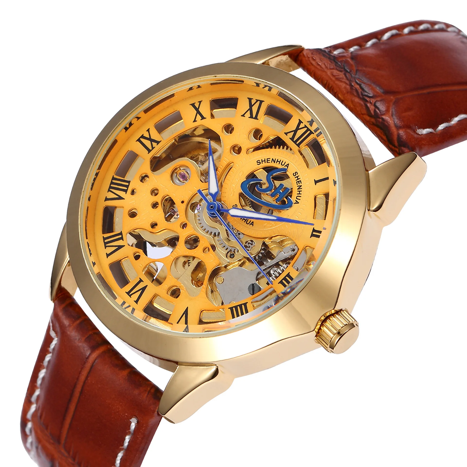 Shenhua Gentry China Full Automatic Hollow out Steel Belt Leather Belt Mechanical Wrist Watch MEN'S Watch
Shenhua Gentry China Full Automatic Hollow out Steel Belt Leather Belt Mechanical Wrist Watch MEN'S Watch