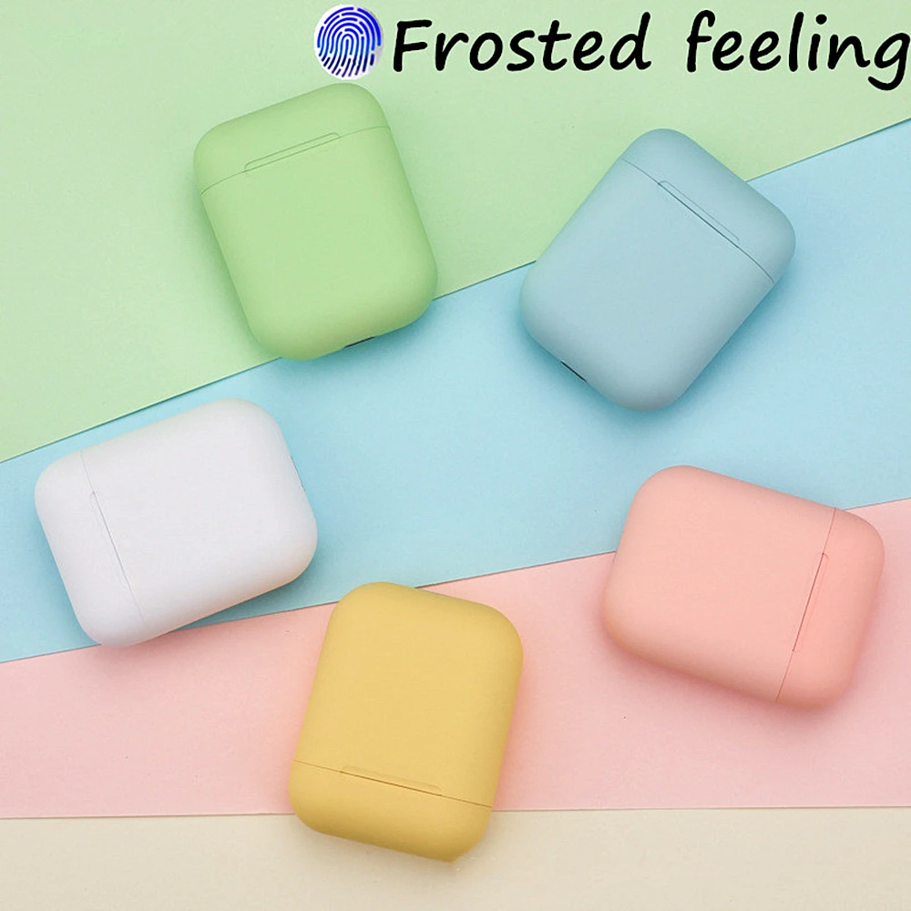 i12 TWS Bluetooth Earphone Frosted Wireless Earbuds auto connect Portable Earpieces Sport Headset music For all Smartphones 
i12 TWS Bluetooth Earphone Frosted Wireless Earbuds auto connect Portable Earpieces Sport Headset music For all Smartphones