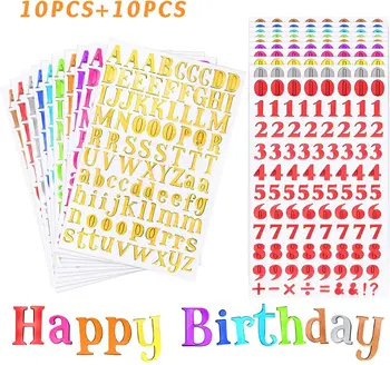 Number Letter Alphabet Sticker Self Adhesive Shiny Colorful Stickers for Arts Craft Cards Scrap Books Party Home Decor Birthday
Number Letter Alphabet Sticker Self Adhesive Shiny Colorful Stickers for Arts Craft Cards Scrap Books Party Home Decor Birthday