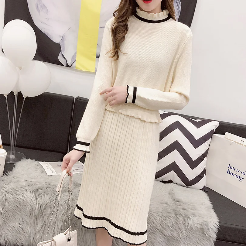 Taotrees Autumn Female Office Lady Striped Ruffled Collar Long Sleeve Ruffles Straight Knee-length Dress
Taotrees Autumn Female Office Lady Striped Ruffled Collar Long Sleeve Ruffles Straight Knee-length Dress