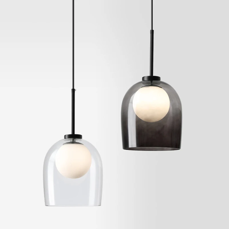 Nordic Smoke Gray/Transparent Glass Pendant Lights Modern Dining Room Loft Cafe Bar Sofa Deco Hanging Light Fixture Bedside Lamp
Nordic Smoke Gray/Transparent Glass Pendant Lights Modern Dining Room Loft Cafe Bar Sofa Deco Hanging Light Fixture Bedside Lamp