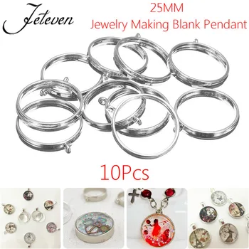 10pcs 25MM Round Pendant Blank Tray Base Zinc Alloy Silver Open Back Bezel Setting For Resin Earrings Necklace Jewelry Making
10pcs 25MM Round Pendant Blank Tray Base Zinc Alloy Silver Open Back Bezel Setting For Resin Earrings Necklace Jewelry Making