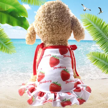 New Hot Dog Dresses Pet Summer Costume Cat Girls Printed Sling Dress Fruit Pineapple Strawberry Pattern
New Hot Dog Dresses Pet Summer Costume Cat Girls Printed Sling Dress Fruit Pineapple Strawberry Pattern