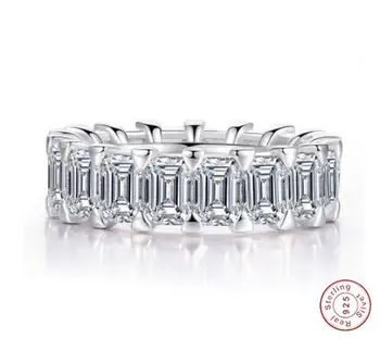 Fashion Eternal Eternity Band Ring 100% 925 sterling Silver Diamond Engagement Wedding Band Rings For Women Men Jewelry 
Fashion Eternal Eternity Band Ring 100% 925 sterling Silver Diamond Engagement Wedding Band Rings For Women Men Jewelry