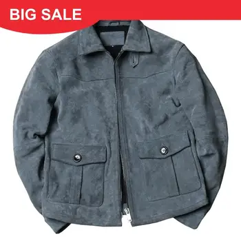 2020 Blue Men Casual Leather Jacket Large Size XXXL Genuine Thick Cow Suede Spring Slim Fit Leather Coat FREE SHIPPING
2020 Blue Men Casual Leather Jacket Large Size XXXL Genuine Thick Cow Suede Spring Slim Fit Leather Coat FREE SHIPPING