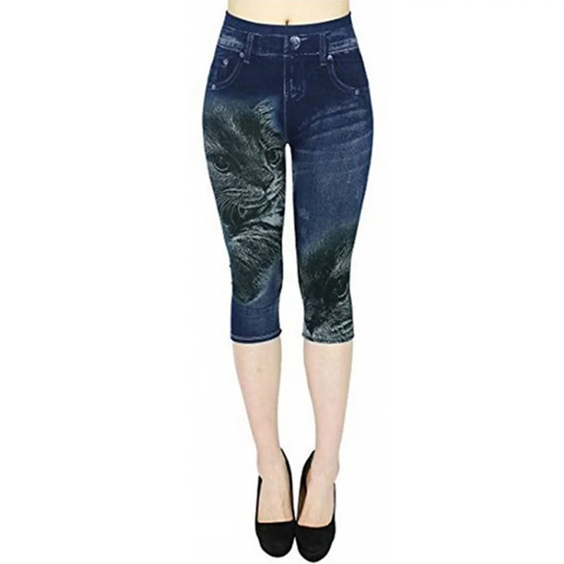Women Jeans Calf Length Printed Loose Imitated Denim Pants Casual Oversize Cropped Fashion Trousers
Women Jeans Calf Length Printed Loose Imitated Denim Pants Casual Oversize Cropped Fashion Trousers