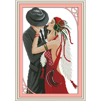 The Love Of Dancing Girl Chinese Cross Stitch Kits Ecological Cotton Stamped Printed 11CT DIY Christmas Gift Wedding Decoration
The Love Of Dancing Girl Chinese Cross Stitch Kits Ecological Cotton Stamped Printed 11CT DIY Christmas Gift Wedding Decoration