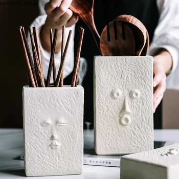 Ceramic chopsticks tube household multifunctional desktop storage Nordic desktop creative expression chopsticks basket storage
Ceramic chopsticks tube household multifunctional desktop storage Nordic desktop creative expression chopsticks basket storage