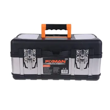 14\" Stainless Steel Plastic Toolbox Handheld Home Tool Box Case with Metal Latch N1HF
14\" Stainless Steel Plastic Toolbox Handheld Home Tool Box Case with Metal Latch N1HF