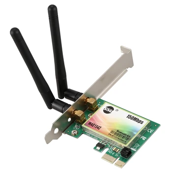 2 antenna network card WAE1542 Blueteeth 4.0 150M Wireless WiFi Adapter Dual-Band Network Interface Card for Desktop PC 
2 antenna network card WAE1542 Blueteeth 4.0 150M Wireless WiFi Adapter Dual-Band Network Interface Card for Desktop PC