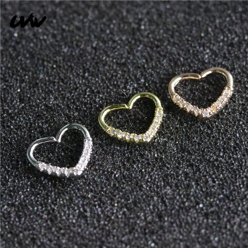 1pc Tiny Crystal Heart Stainless Steel Silver Gold Helix Daith Tragus Piercing Body Jewelry Boho Earrings Women Accessories
1pc Tiny Crystal Heart Stainless Steel Silver Gold Helix Daith Tragus Piercing Body Jewelry Boho Earrings Women Accessories