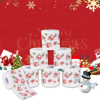 1/3/6PCs Creative Xmas Paper Roll Tissue Paper towel Festive Paper Towels XMas Decorations Xmas Santa Room Toilet Paper Decor 
1/3/6PCs Creative Xmas Paper Roll Tissue Paper towel Festive Paper Towels XMas Decorations Xmas Santa Room Toilet Paper Decor