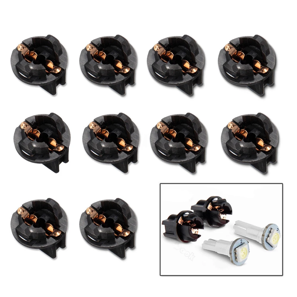 10Pcs W5W T10 168 194 192 Wedge Instrument Panel Dash Light Bulb Base Socket Twist Lock Car Auto Interior Accessories Universal
10Pcs W5W T10 168 194 192 Wedge Instrument Panel Dash Light Bulb Base Socket Twist Lock Car Auto Interior Accessories Universal