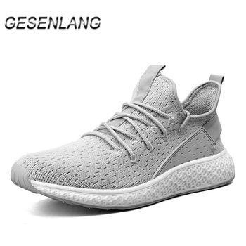 Men's Flyknit Running Shoes Big Size Breathable Soft Outdoor Sports Shoes Anti-Slip Wearable Male Walking Shoes Casual Sneakers 
Men's Flyknit Running Shoes Big Size Breathable Soft Outdoor Sports Shoes Anti-Slip Wearable Male Walking Shoes Casual Sneakers