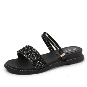 2020 New Fashion Summer Woman Rhinestone Slippers Roman Solid Student Wild Casual Sandals Platform Sandals Women Shoes
2020 New Fashion Summer Woman Rhinestone Slippers Roman Solid Student Wild Casual Sandals Platform Sandals Women Shoes