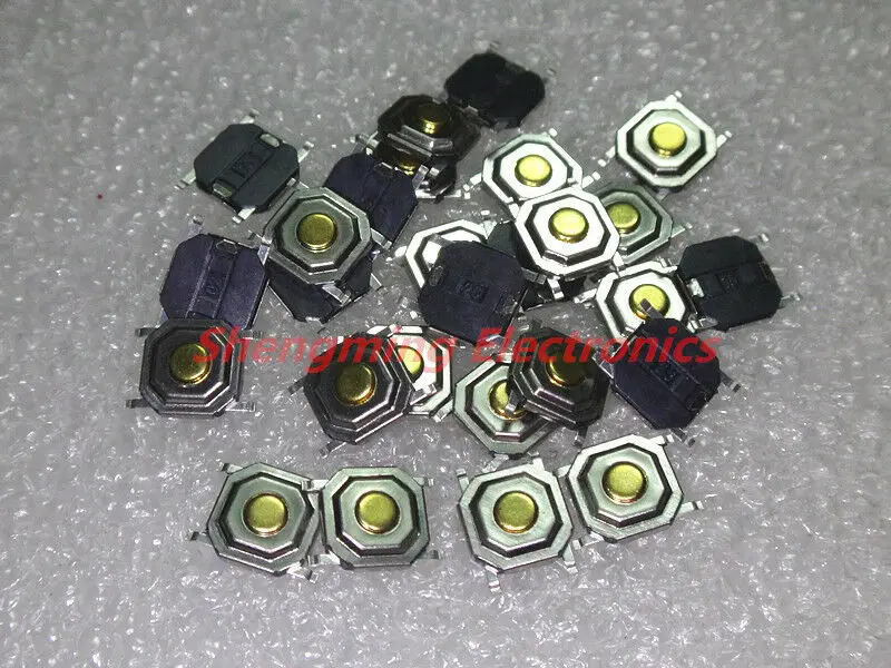 Фото 100pcs 4*4*1.5/1.6/1.7/2.0/2.3/2.5 SMD push button switch microswitch Tact Switch | Электронные компоненты и
