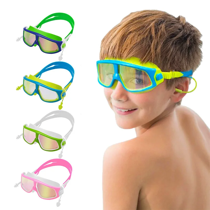 Children Anti UV Large Frame Goggles Anti-loss One-piece Earplug High-definition Anti-fog Big Boy Swimming Glasses Men And Women
Children Anti UV Large Frame Goggles Anti-loss One-piece Earplug High-definition Anti-fog Big Boy Swimming Glasses Men And Women
