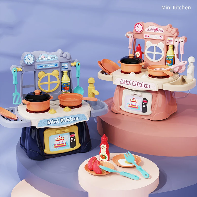 Children's Play House Kitchen Toy Set Simulation With Lighting Simulation Sound Effects Can Release Water Educational Toys
Children's Play House Kitchen Toy Set Simulation With Lighting Simulation Sound Effects Can Release Water Educational Toys